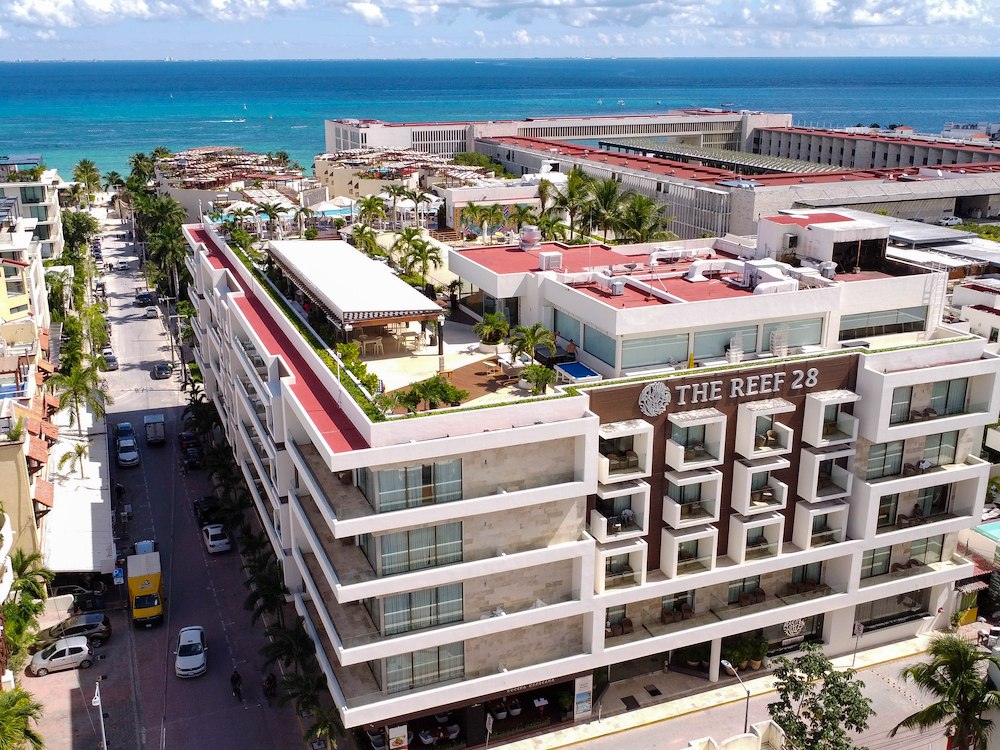 Vue aérienne de Playa del Carmen