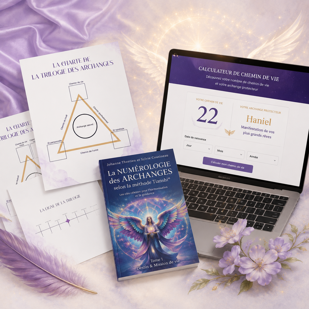 Chartes du livre et calculateur de chemin de vie