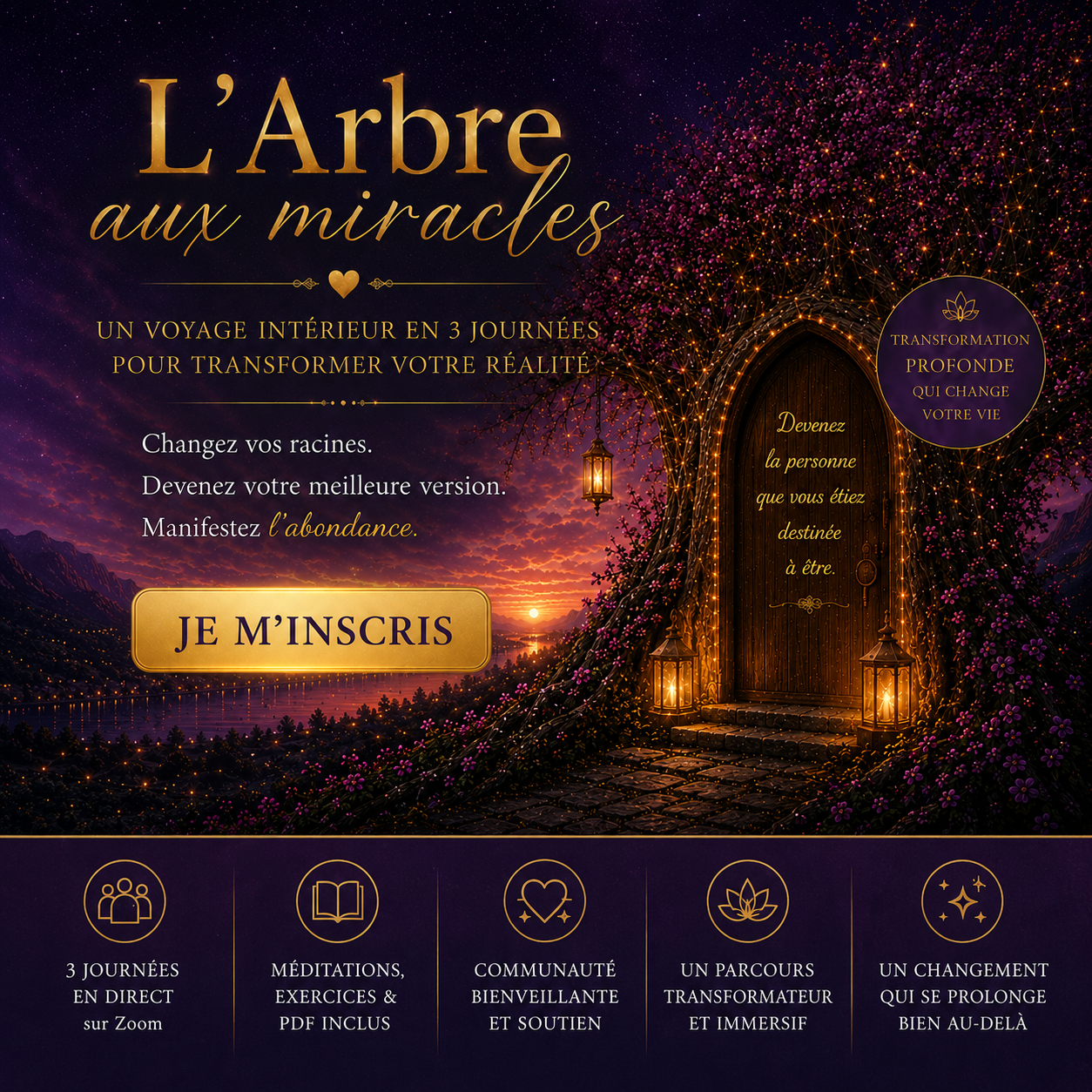 L'Arbre aux miracles — un voyage intérieur en 3 journées